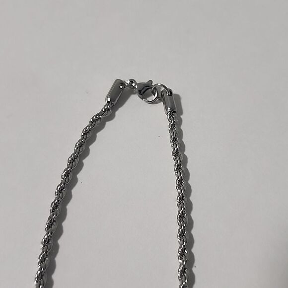 Silver Cross Pendant Necklace - Picture 3 of 4